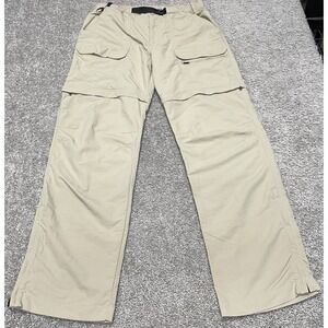 Eddie Bauer Sport Hiking Pants Mens M-34 Convertible Zip Off Outdoor Nylon‎ BELT
